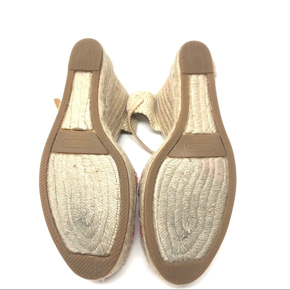 COACH crochet wedge sandals, size 9 - Picture 16 of 16